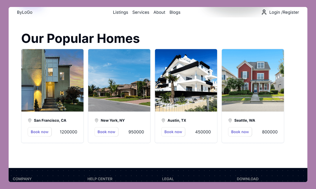 Real Estate Website